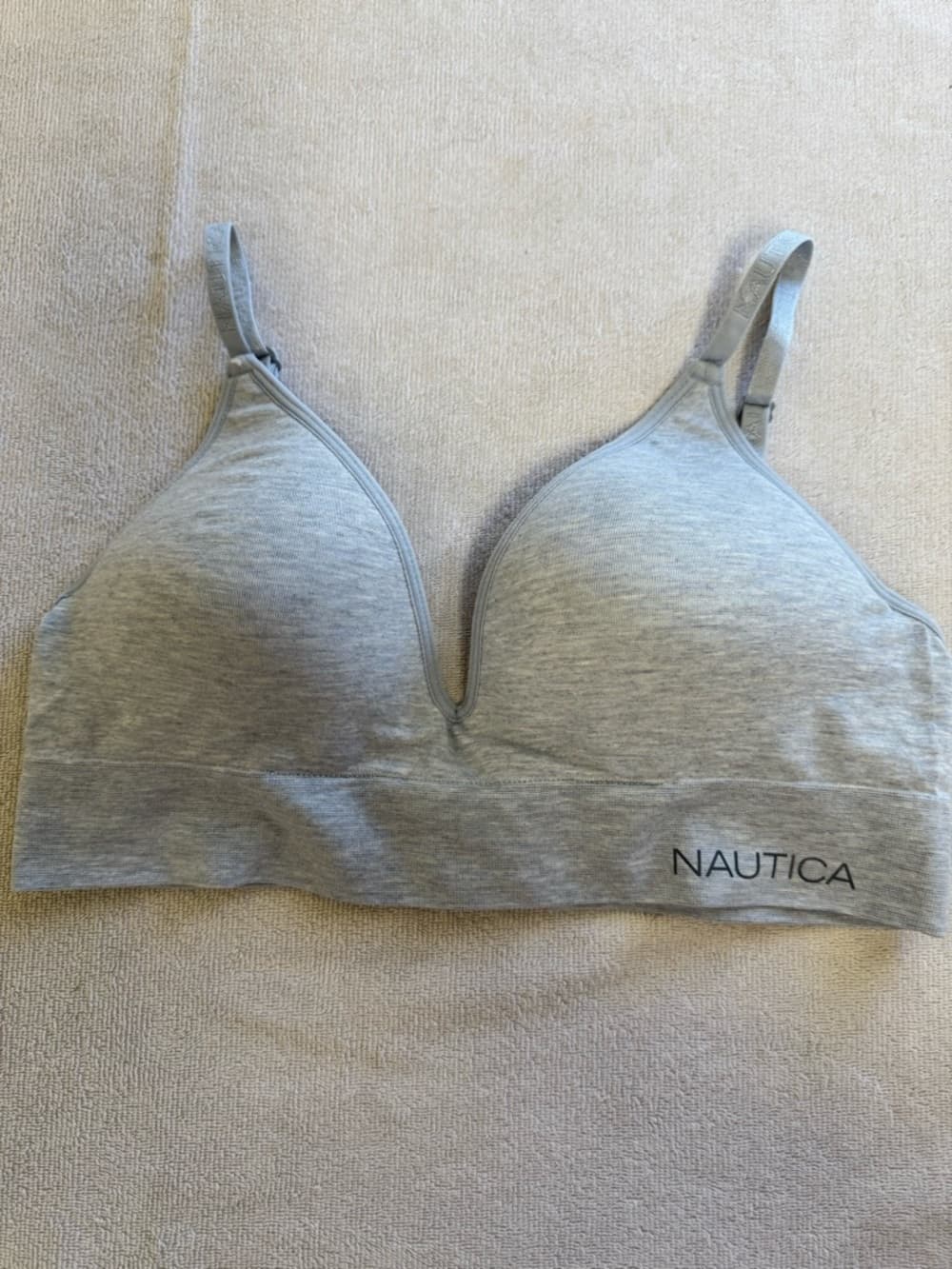 Nautica Light Grey Wireless Seamless Comfort Bra