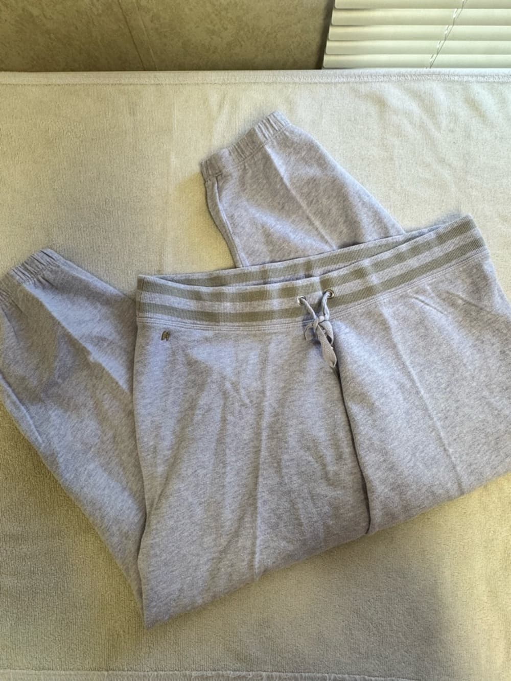 Victoria's Secret Gray Drawstring Jogger Capris