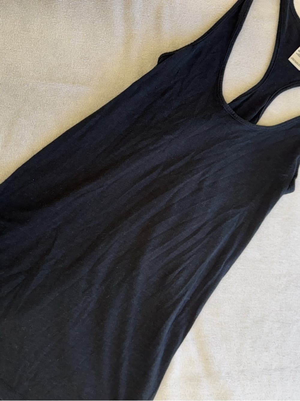 PINK Victoria's Secret Black Racerback Scoop Tank