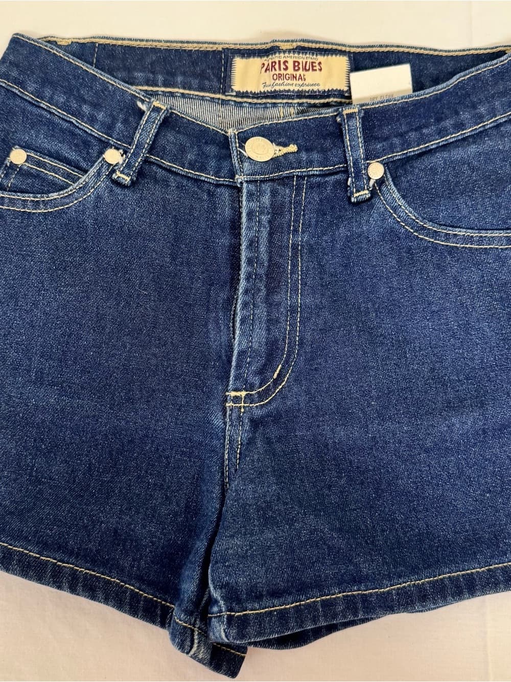 Paris Blues Dark Blue Boyfriend Denim Shorts