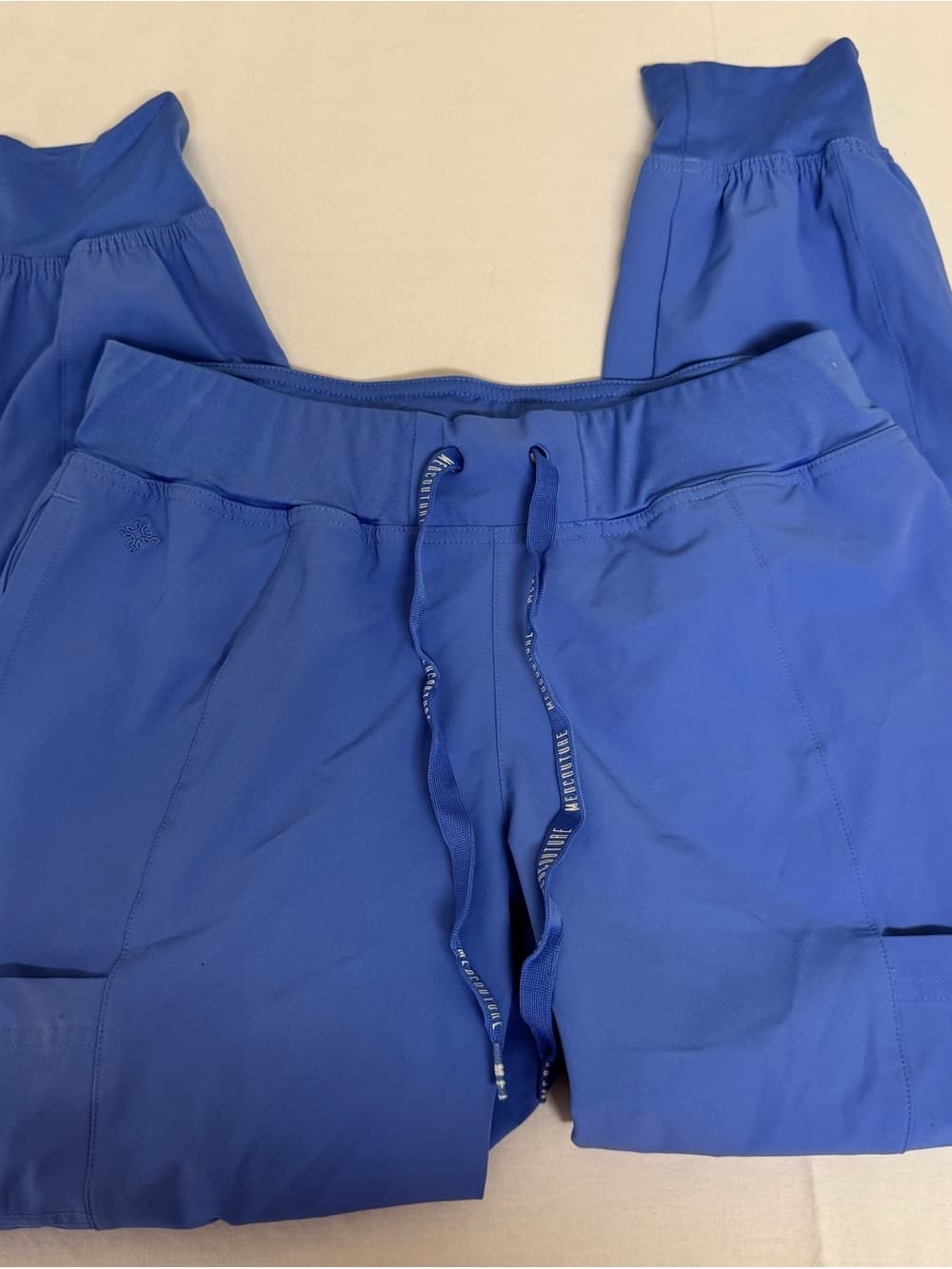 Med Couture Royal Blue Drawstring Scrub Pants
