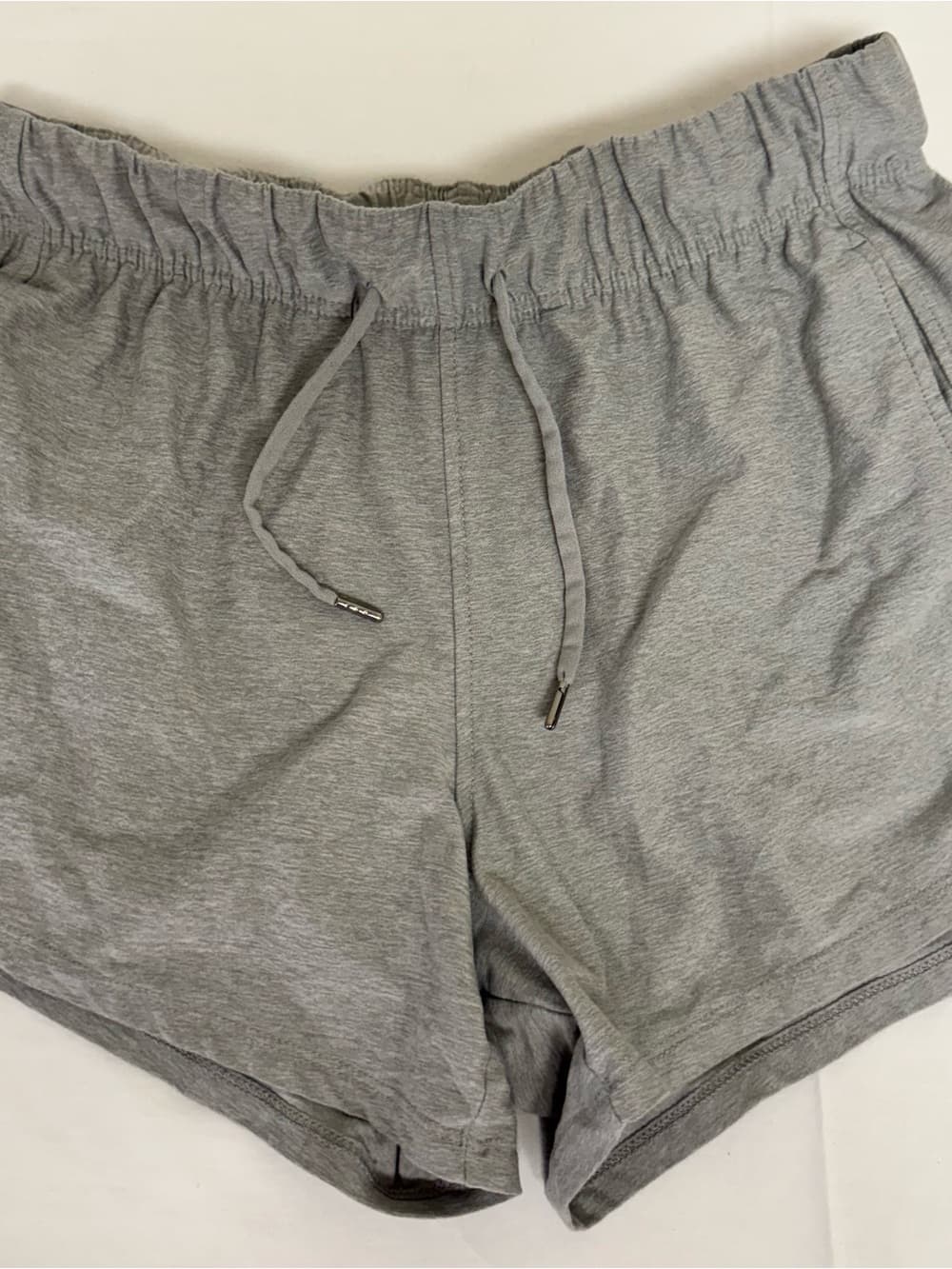 Athletic Works Women's Gray Drawstring Athletic Shorts
